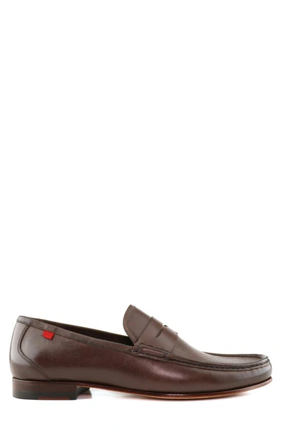 Shop Marc Joseph New York Union Square Penny Loafer In Brown Napa