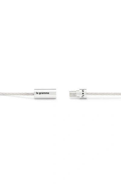 Shop Le Gramme 7g Polished Sterling Silver Cable Bracelet