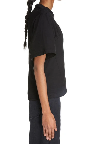 Shop Isabel Marant Zazie Bustier Cotton T-shirt In Black