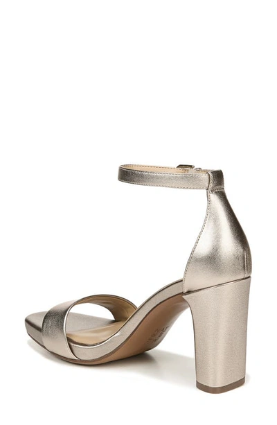 Naturalizer Joy Womens Square Toe Dress Sandals In Light Bronze Leather
