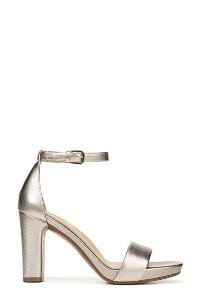 Shop Naturalizer Joy Ankle Strap Sandal In Light Bronze Leather