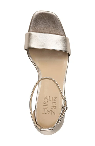 Shop Naturalizer Joy Ankle Strap Sandal In Light Bronze Leather