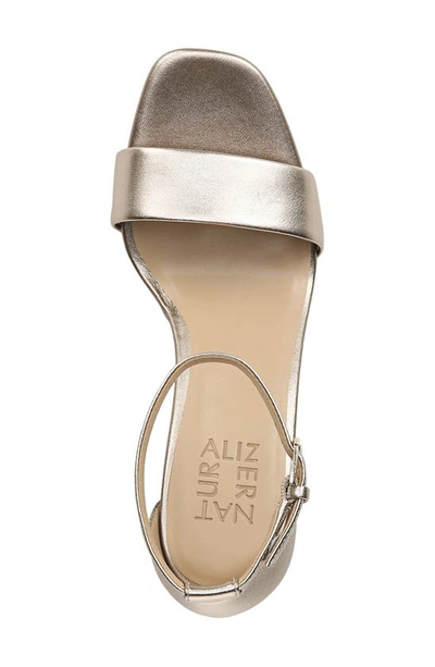 Naturalizer Joy Womens Square Toe Dress Sandals In Light Bronze Leather