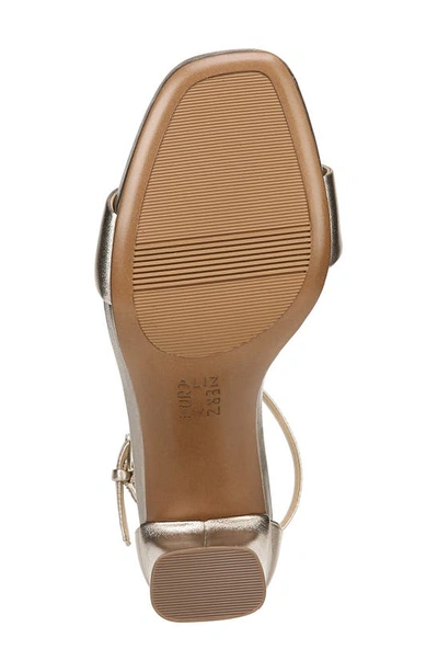 Shop Naturalizer Joy Ankle Strap Sandal In Light Bronze Leather