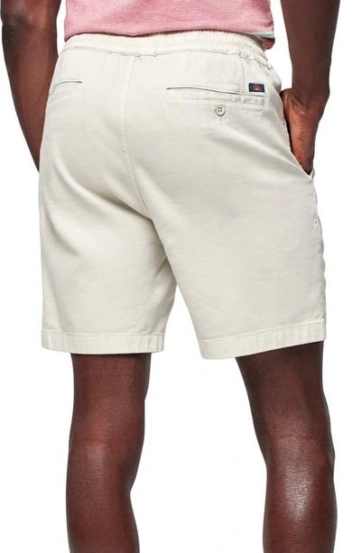 Faherty Essential Drawstring Linen-blend Short In Birch