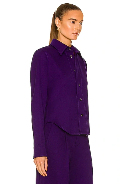 Bottega Veneta Grain De Poudre Shirt In Unicorn