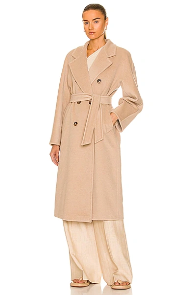 Shop Max Mara Madame Coat In Sand