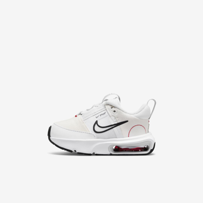 Shop Nike Air Max Intrlk Baby/toddler Shoes In White,photon Dust,university Red,black