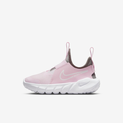 Shop Nike Flex Runner 2 Little Kids' Shoes In Pink Foam,flat Pewter,photo Blue,white