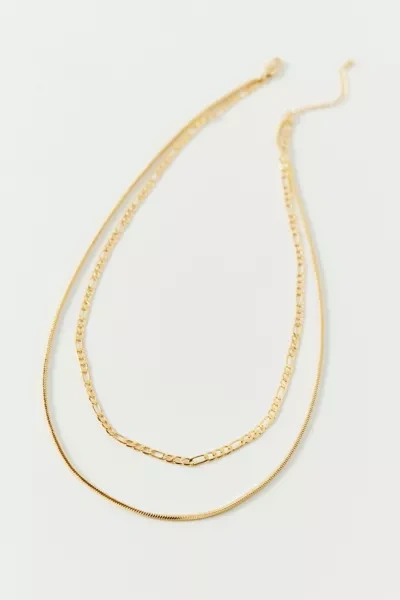 Shop Luv Aj Cecilia Chain Layer Necklace In Gold