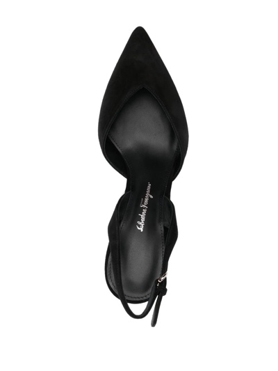Ferragamo Slingback In Schwarz