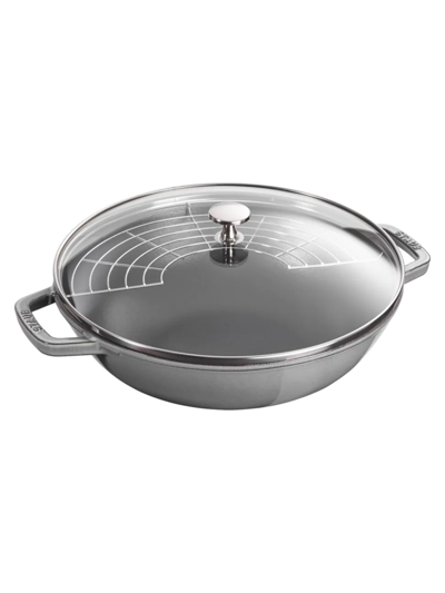 Shop Staub 4.5-quart Perfect Pan In Graphite Grey