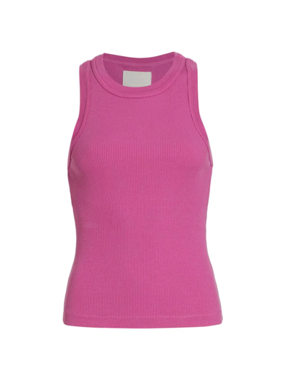 Shop Citizens Of Humanity Women's Isabel Ribbed Tank Top In Bougainvillea
