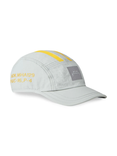 Shop A-cold-wall* Men's Straight Tech Logo Cap In Mid Grey