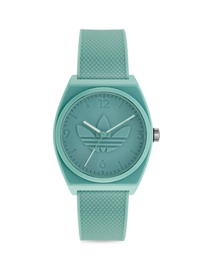 Shop Adidas Originals Men's Project 2 Collection Resin Strap Watch In Green