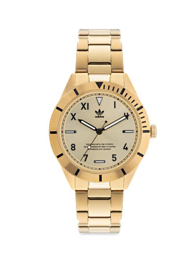 Shop Adidas Originals Men's Edition 3 Stainless Steel Bracelet Watch In Gold