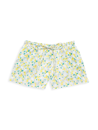 Shop Something Navy Baby Girl's, Little Girl's & Girl's Floral Shorts In White Combo