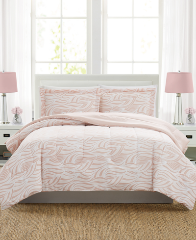 Shop Pem America Samantha 3-pc. King Comforter Set, Created For Macy's Bedding In Pastel Pink