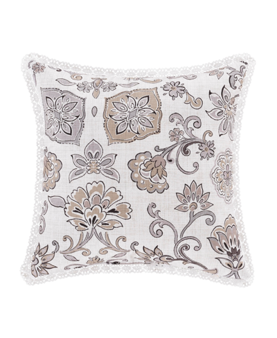 Shop Royal Court Chelsea Decorative Pillow, 16" X 16" In Gray