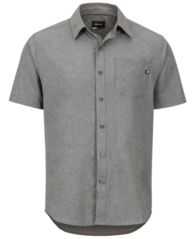 Shop Marmot Men's Aerobora Short-sleeve Shirt In Cinder