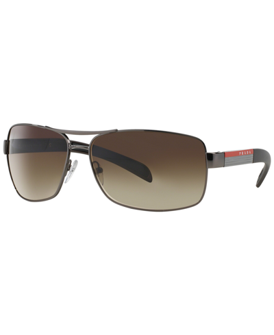 Shop Prada Men's Sunglasses, Ps 54is In Gunmetal