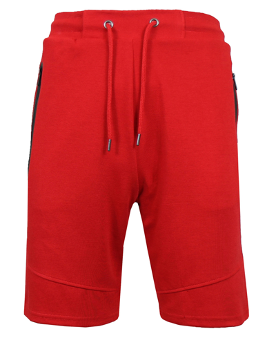 Shop Wicked Stitch Men's Tech Shorts With Zipper Pockets In Red