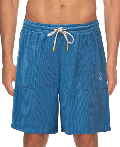 Shop Joe Boxer Men's Moisture Wicking Waffle Shorts In Vallarta Blue