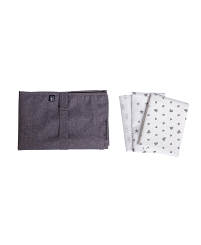 Shop J L Childress Baby Boys Healthy Habits Changing Pad, 4 Piece Set In Gray
