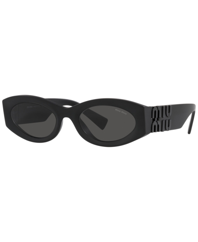 Shop Miu Miu Women's Sunglasses, Mu 11ws In Matte Black