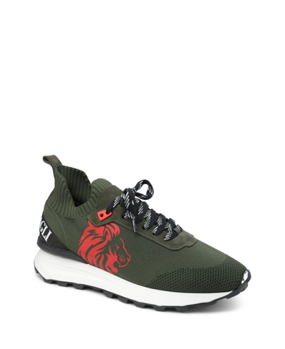 Shop Bruno Magli Men's Dion Sneakers Men's Shoes In Military-inspired Green
