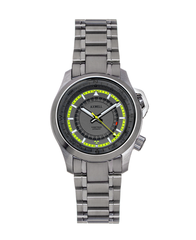 Shop Axwell Vertigo Silver-tone Stainless Steel Bracelet Watch, 48mm In Gray