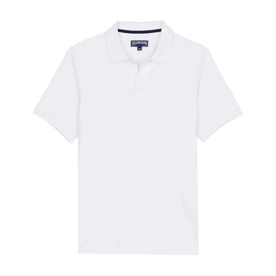 Shop Vilebrequin Organic Polo Solid Shirt In White