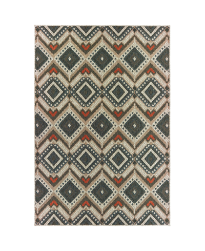 Jhb Design Latitude 002x3 Gray 7'10" X 10' Outdoor Area Rug In Multi