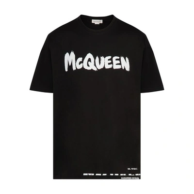 Shop Alexander Mcqueen T-shirts In Black Mix
