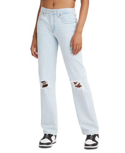 Shop Levi's Low Pro Classic Straight-leg High Rise Jeans In Charlie Won