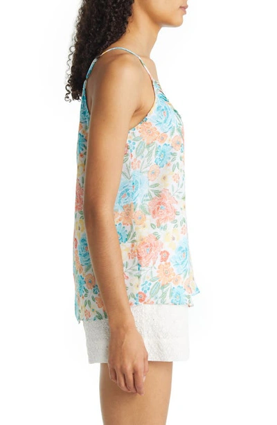 Shop 1.state Pintuck Print Camisole In Yellow/ Floral