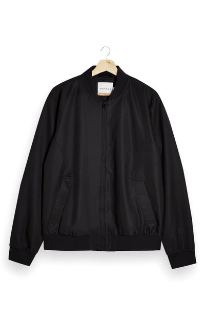 Shop Topman Icon Bomber Jacket In Black