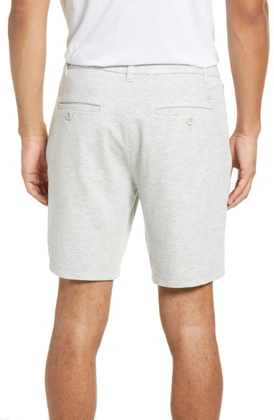 Shop Mizzen + Main Proflex Shorts In Light Gray Heather