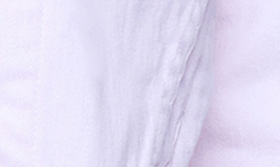 L Agence Janelle Raw Cut Slim Denim Jacket In Soft Pink