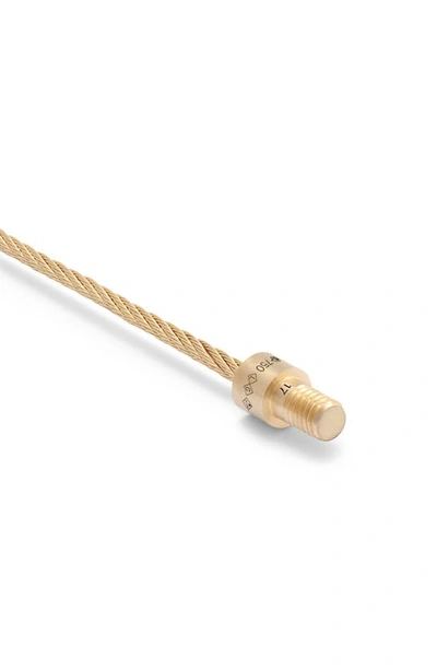 Shop Le Gramme 11g Brushed 18k Gold Cable Bracelet In Yellow Gold