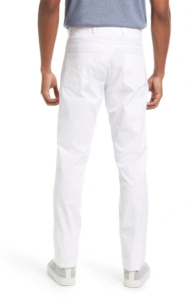Shop Berle Charleston Khakis Flat Front Stretch Twill Pants In White