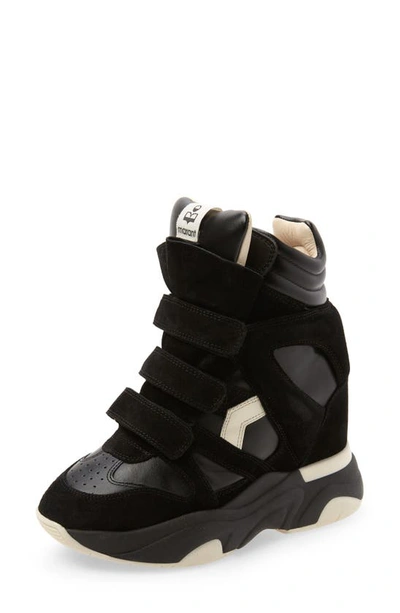 Isabel Marant High-top Sneakers With Contrast Sole And Perforated Detailing In Multi