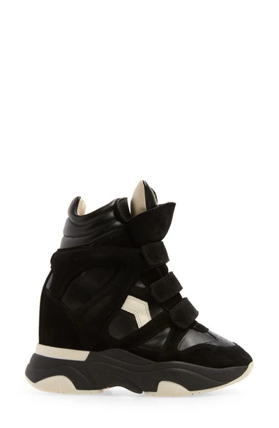 Isabel Marant High-top Sneakers With Contrast Sole And Perforated Detailing In Multi