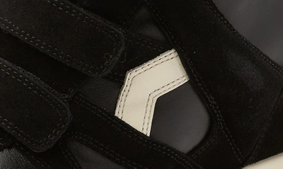 Shop Isabel Marant Balskee Wedge High Top Sneaker In Black