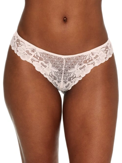 Shop Bare X Bare Necessities The Essential Lace Thong In Delicacy