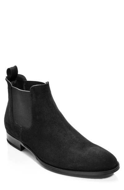 Shop To Boot New York Shelby Mid Chelsea Boot In Black Suede