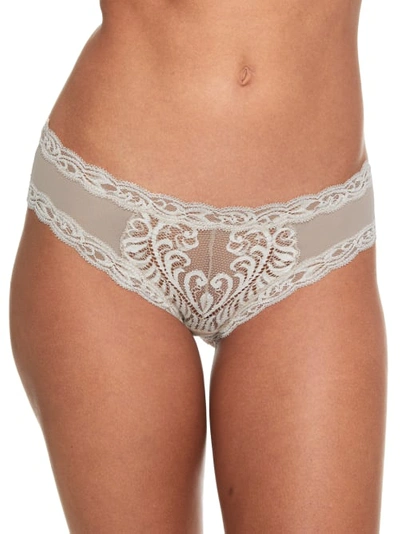 Shop Natori Feathers Hipster In Marble,mascarpone