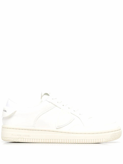 Shop Philippe Model Men's  White Leather Sneakers