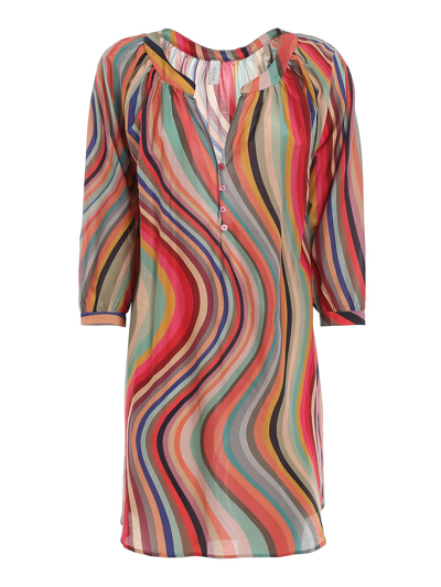 Shop Paul Smith P Au L Smith Women's  Multicolor Cotton Dress In Multi-colored