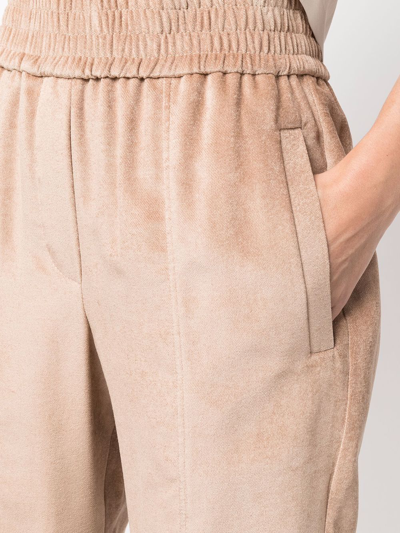 Brunello Cucinelli Corduroy Tapered-leg Trousers In Neutrals